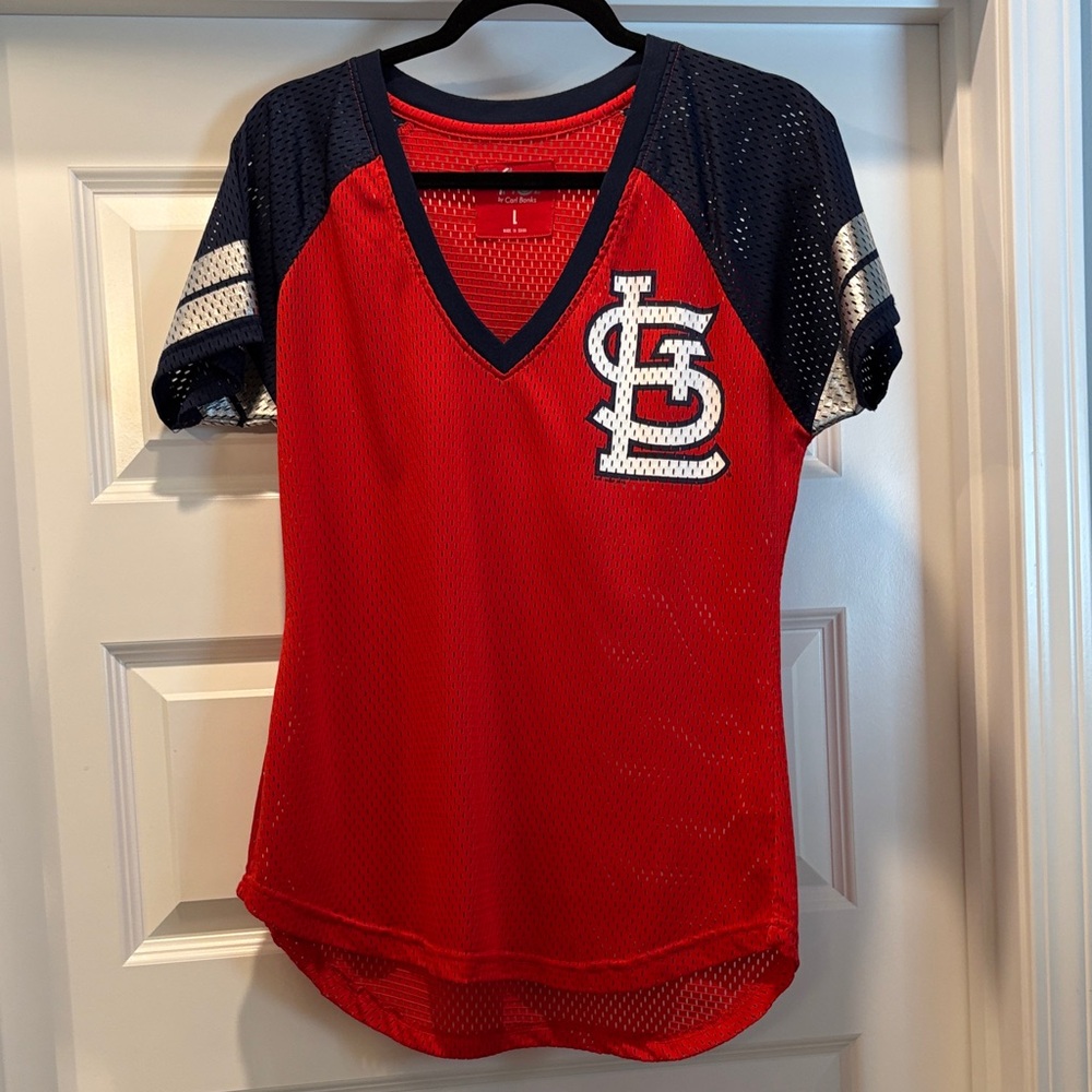 Women Red and Navy Sports Shirt